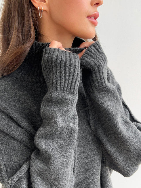 'Keres' Long Sleeve Top and Pants Sweater Set - Celes Fashion
